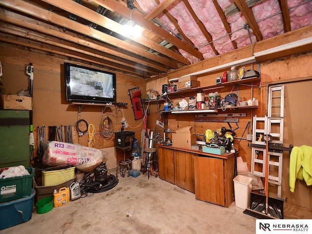 view of storage room