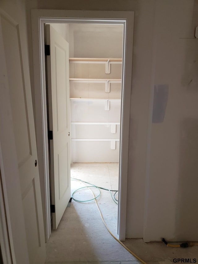 view of closet