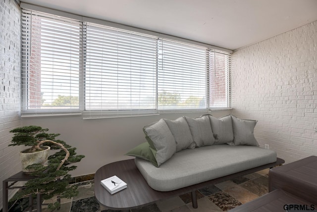 sitting room with a healthy amount of sunlight