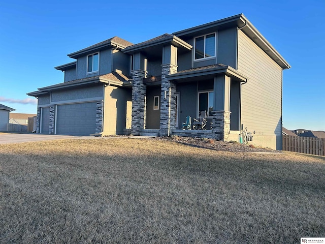 view of front of home featuring a garage