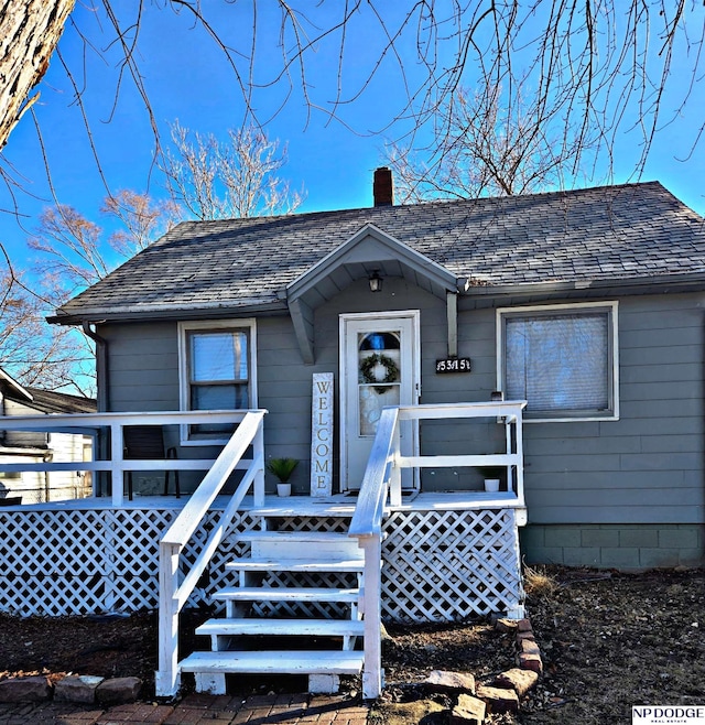 view of front of property