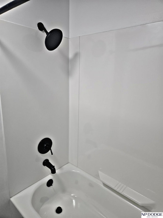 bathroom featuring bathtub / shower combination