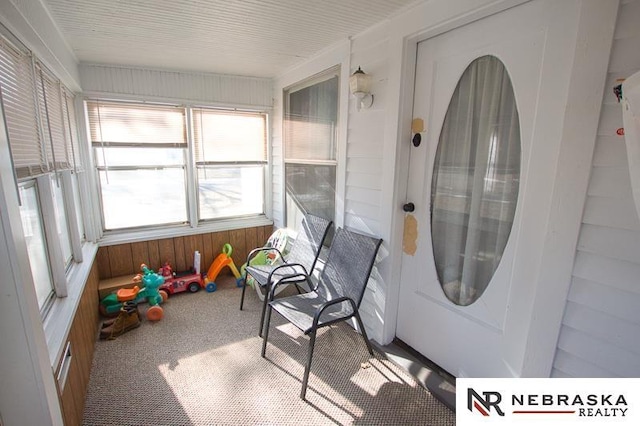 view of sunroom / solarium