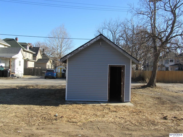 view of outdoor structure