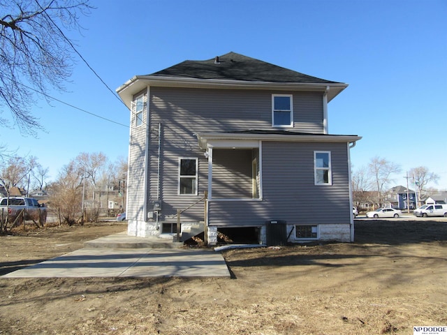 rear view of house featuring a patio area