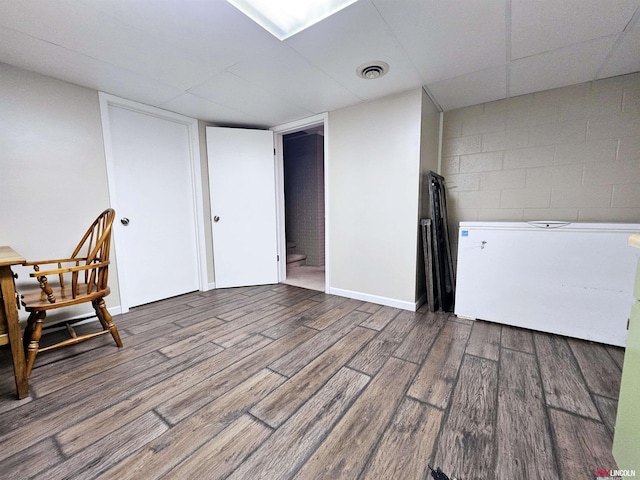 interior space with wood-type flooring