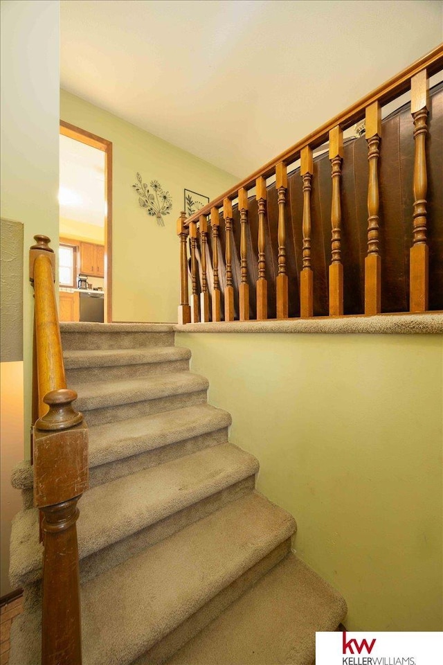 view of staircase