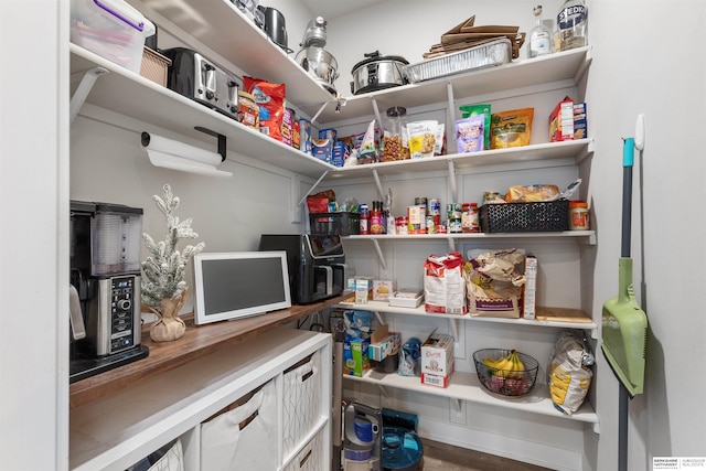 view of pantry