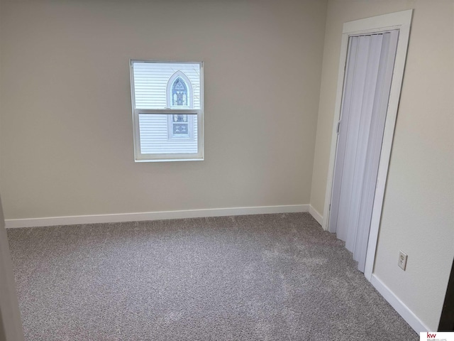 view of carpeted empty room