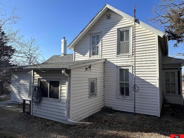 view of rear view of property