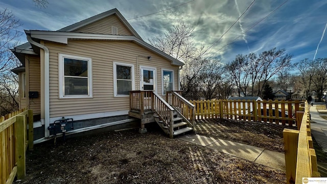 view of back of property