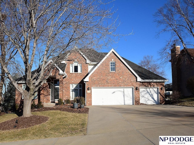 front facade featuring a garage