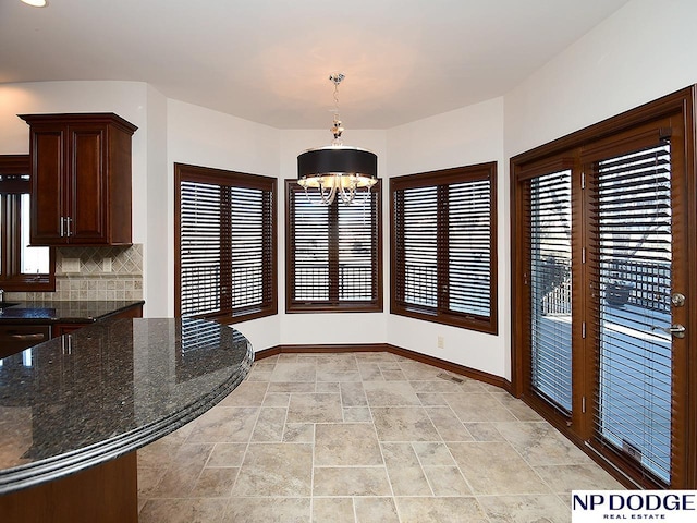 view of unfurnished dining area