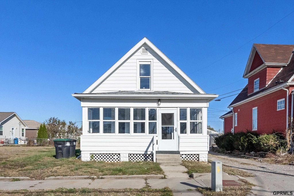 view of bungalow-style home