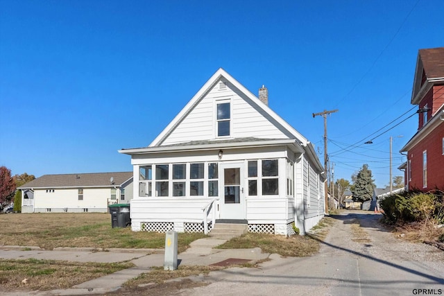 view of bungalow-style home