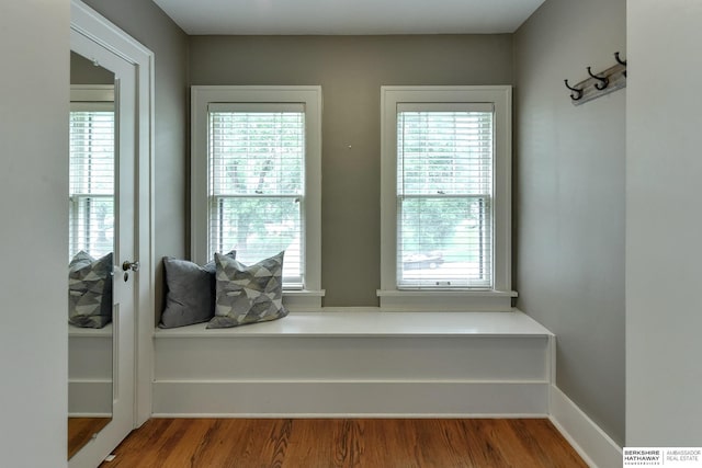 unfurnished room featuring hardwood / wood-style flooring and plenty of natural light