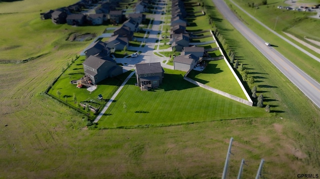 bird's eye view featuring a rural view