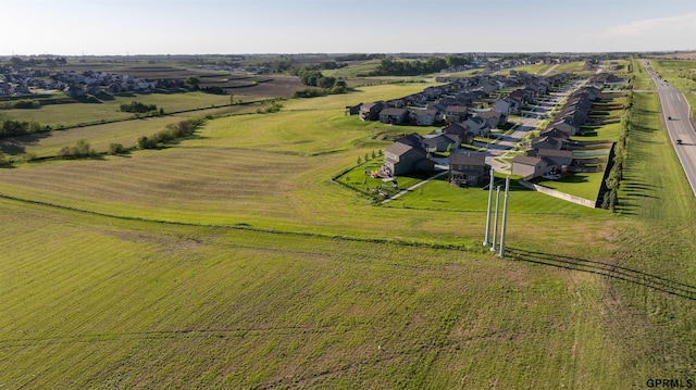 bird's eye view featuring a rural view