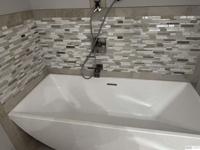 bathroom with separate shower and tub