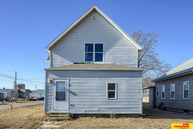 view of rear view of house