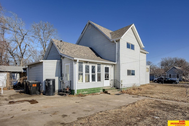 view of rear view of property