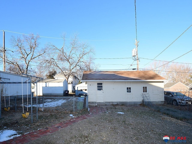 view of rear view of property