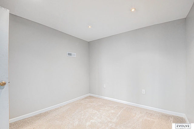 view of carpeted empty room