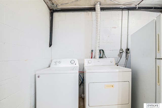 laundry area with washer and dryer