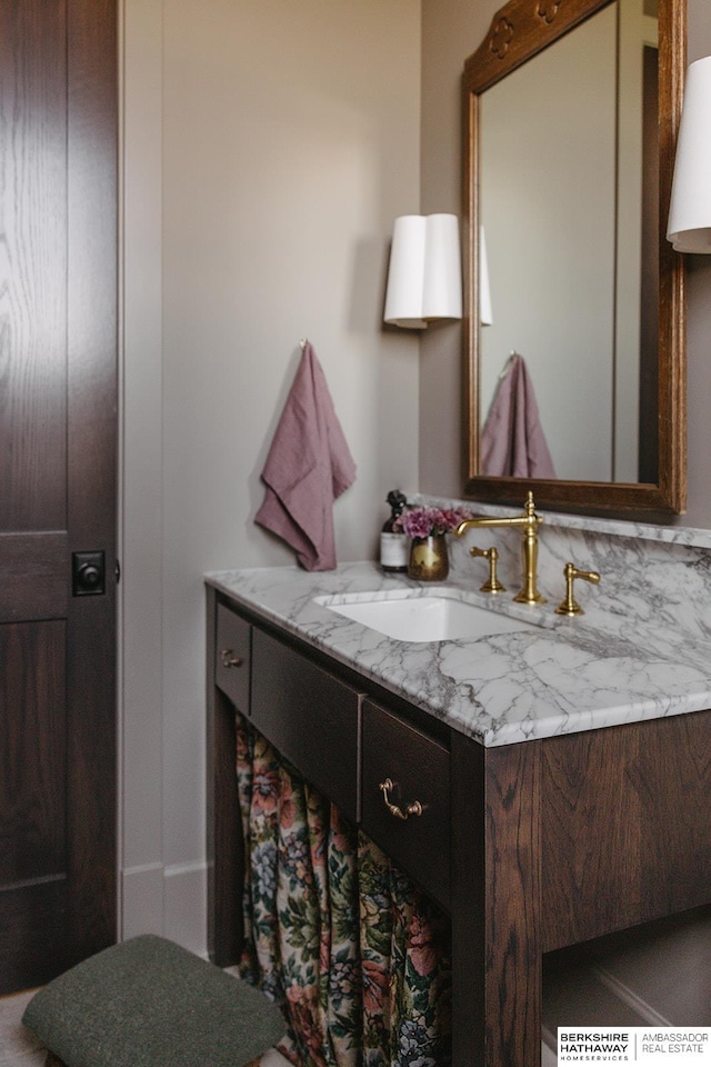 bathroom with vanity