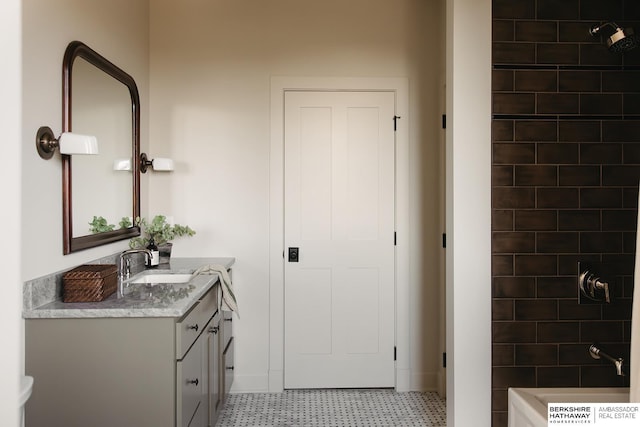 bathroom with vanity