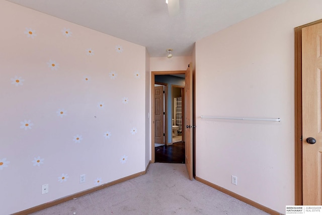 view of carpeted empty room