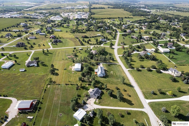 drone / aerial view featuring a rural view