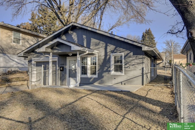 view of bungalow