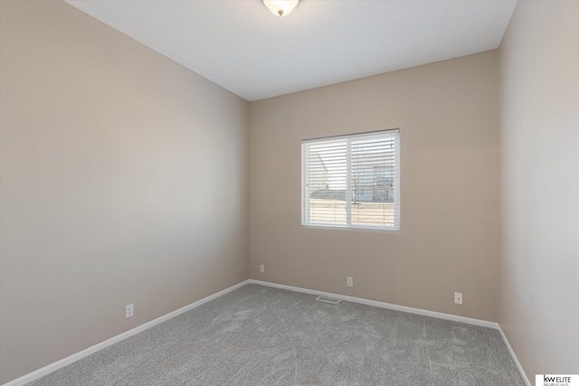 view of carpeted empty room