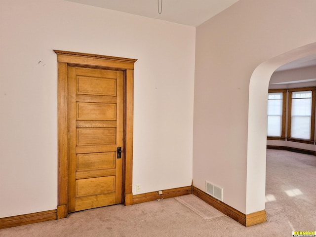 view of carpeted empty room