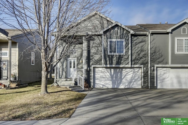 view of front of home featuring a garage