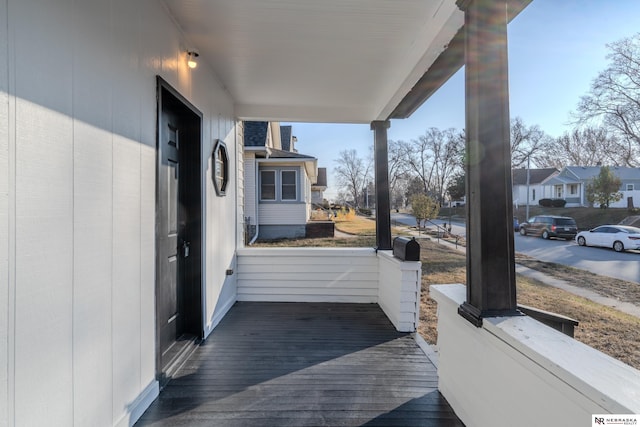 exterior space featuring covered porch