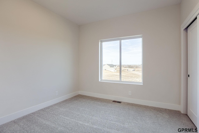 view of carpeted empty room