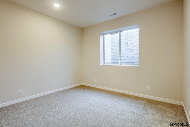 view of carpeted empty room