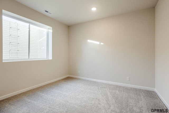 view of carpeted empty room