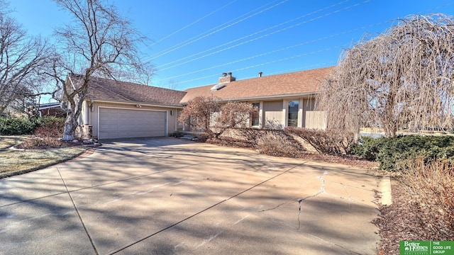 ranch-style house with a garage