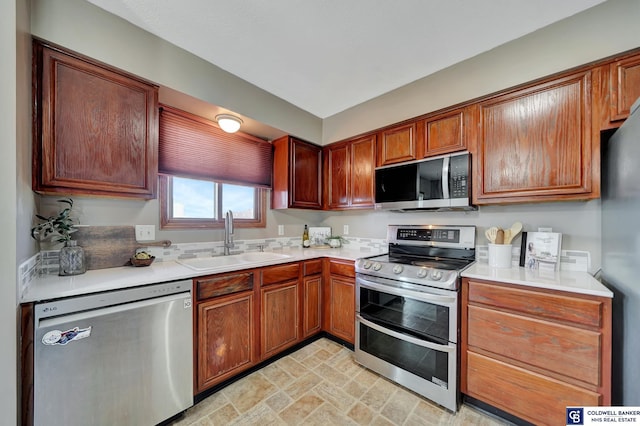 kitchen featuring sink and stainless steel appliances