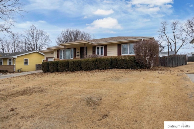 view of ranch-style house