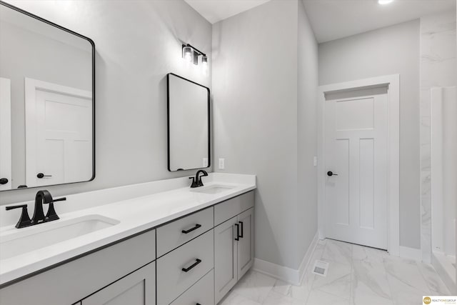 bathroom with vanity