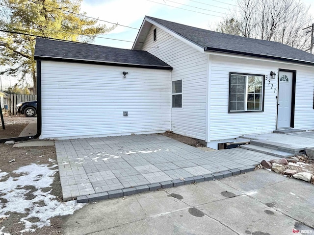 exterior space with a patio area