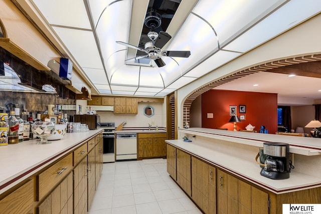 kitchen featuring sink and white appliances