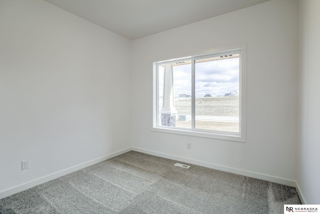 unfurnished room with carpet