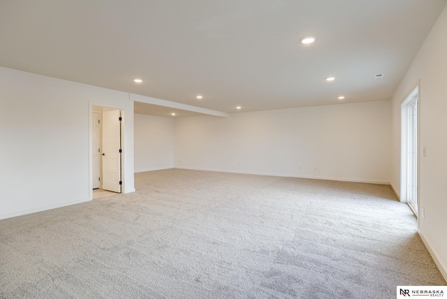 view of carpeted empty room