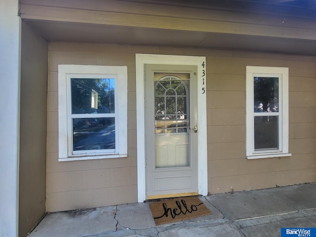 view of entrance to property