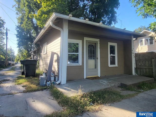 view of front of home